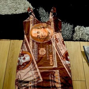 $100 dollar bill brand new dress very beautiful and comfortable